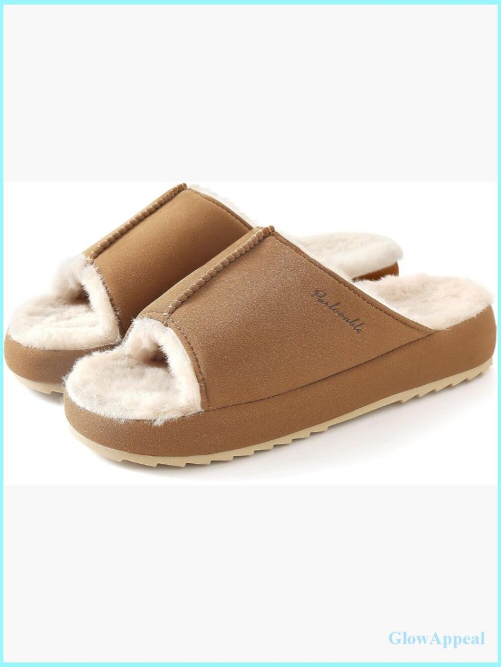 Womens Open Toe Slippers Fuzzy Comfy Memory Foam Non-slip House Shoes